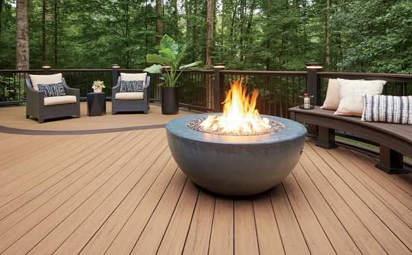 Sàn gỗ ngoài trời Tecwood GJ-145K21 Teak cho sân thượng