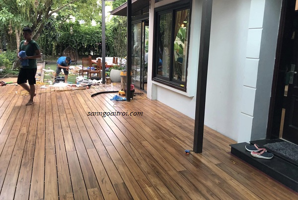 Sàn gỗ Teak lát ngoài trời