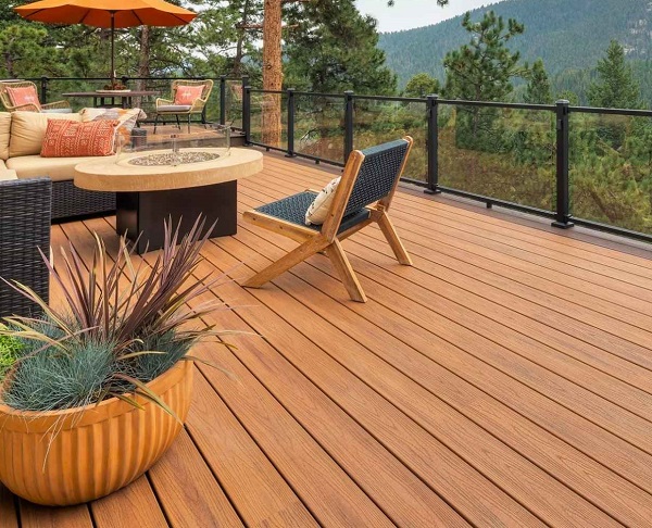 Gỗ lát sàn ngoài trời Tecwood MS140S25A Wood lắp đặt tại sân thượng