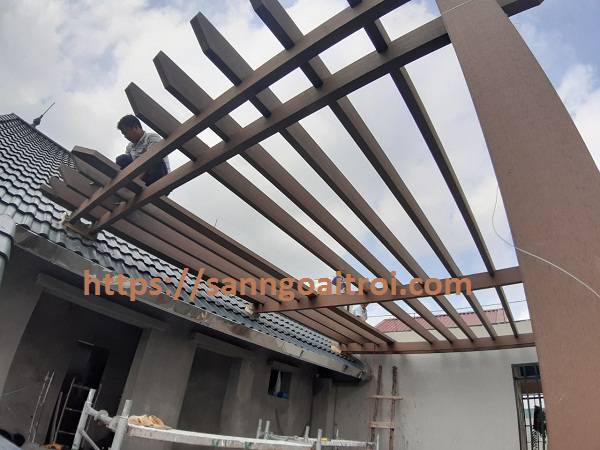 giàn hoa gỗ nhựa Tecwood