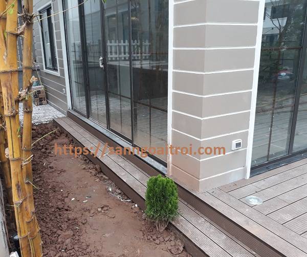 lắp đặt sàn sân vườn