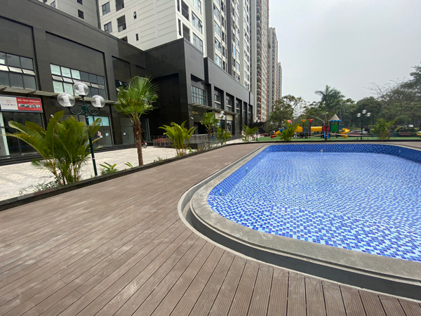 sàn gỗ nhựa ngoài trời quận Ba Đình 