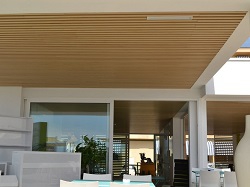 Trần gỗ ngoài trời WPC Trần gỗ ngoài trời WPC