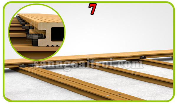 thi công sàn gỗ nhựa ngoài trời