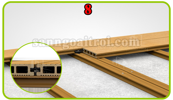 thi công sàn gỗ nhựa ngoài trời