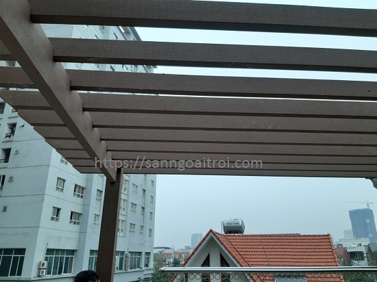 lắp giàn hoa gỗ